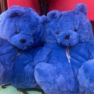 Blue Plush Teddy Bear Backpack